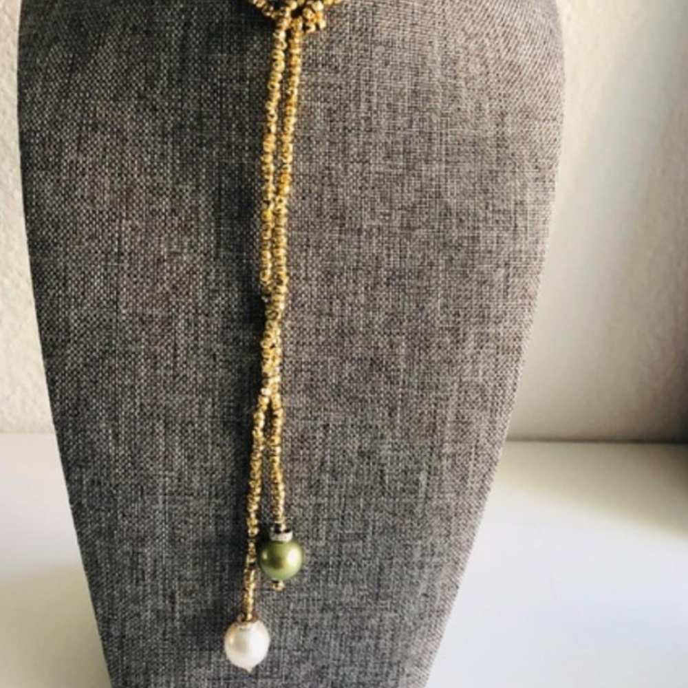 Tahitian Pearls And Diamonds Gold Pendant Necklace